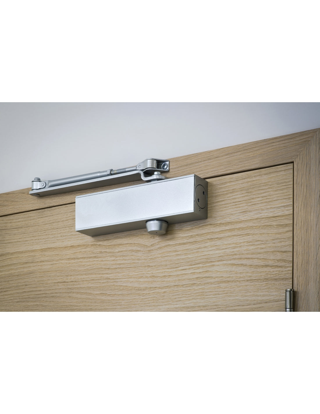 Chiudiporta spingiporta automatico idraulico, portata 60kg, Forza 3, argento, reversibile braccio standard, certificazione antincendio - THIRARD