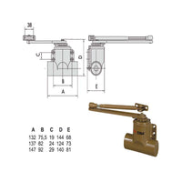Chiudiporta Tradizionale Oro 60140-02-0-98 Cisa