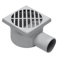 CHIUSINO SIFONATO cm 11 x 11 x h.7 - Ø scarico laterale 50 mm