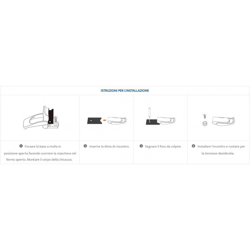 CHIUSURA INOX 316 CON CHIAVE