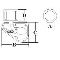 CHIUSURA IN PLASTICA DESTRA