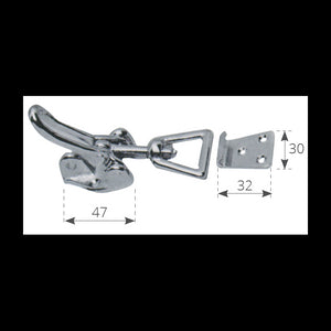 CHIUSURA REGOL. OTTONE CROMATO