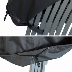 Fodera per set di 8 sedie, grigio scuro