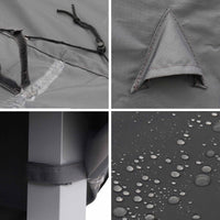 Fodera per set di 8 sedie, grigio scuro