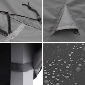 Fodera per set di 8 sedie, grigio scuro