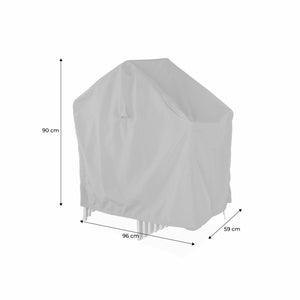 Fodera per set di 8 sedie, grigio scuro