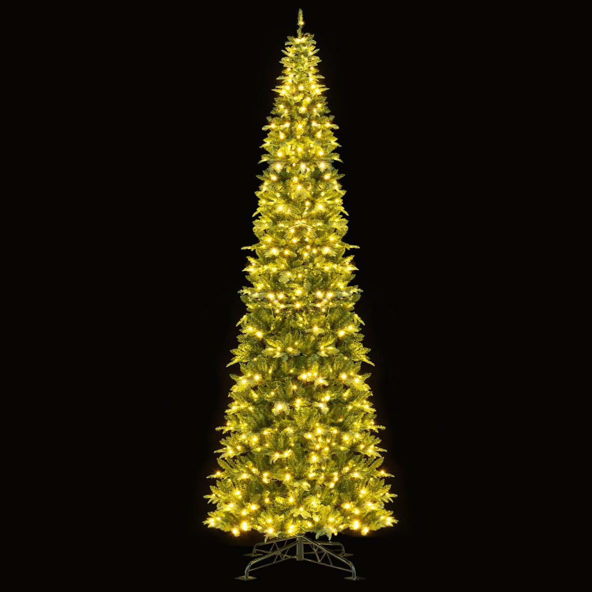 Albero decorazione per feste natalizie interni ed esterni, Albero di natale artificiale pieghevole pre-illuminato-Alberi di Natale
