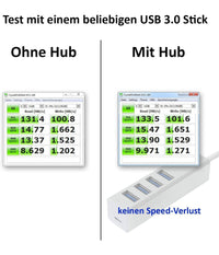 Ciabatta Usb Multipresa Hub Con 4 Porte Usb 3.0 + Micro Usb Per Pc E Laptop         