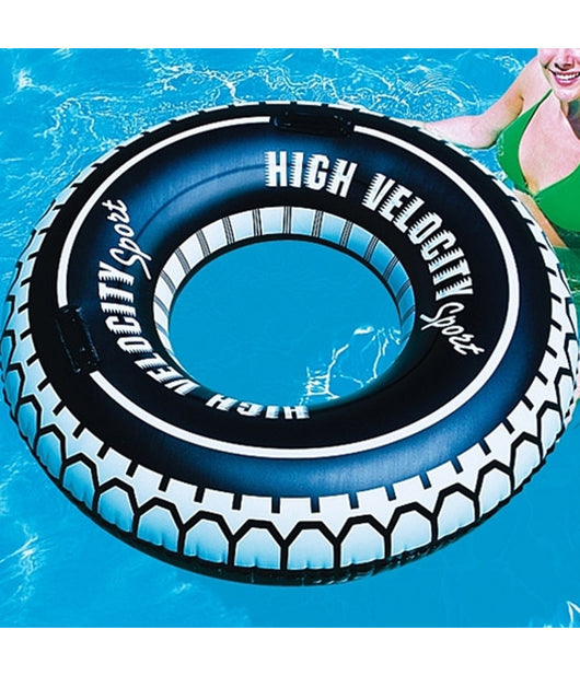 Trade Shop - Ciambella Gonfiabile Con Maniglie Forma Di Ruota Grande 119 Cm Gonfiabili -