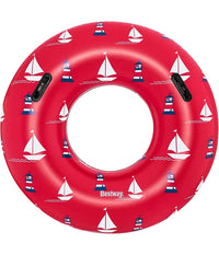 Trade Shop - Ciambella Gonfiabile Fashion Nautical Salvagente 119cm Con Maniglie Estate 36353 -