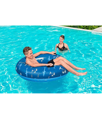 Trade Shop - Ciambella Gonfiabile Fashion Nautical Salvagente 119cm Con Maniglie Estate 36353 -