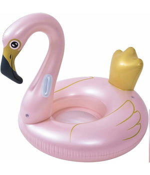 Ciambella Salvagente Cavalcabile Fenicottero Rosa Bambini 115cm Mare Piscina         