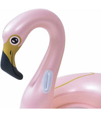 Ciambella Salvagente Cavalcabile Fenicottero Rosa Bambini 115cm Mare Piscina         