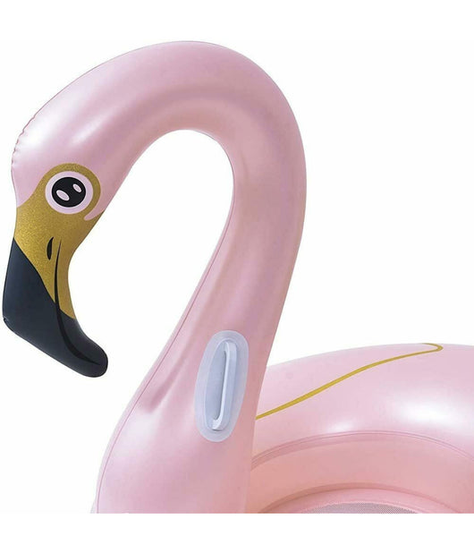 Ciambella Salvagente Cavalcabile Fenicottero Rosa Bambini 115cm Mare Piscina         