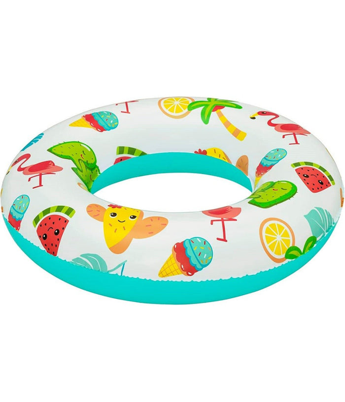 Trade Shop - Ciambella Salvagente Gonfiabile A Fantasia 61 Cm Per Bambini Modelli Ass. 36014 -