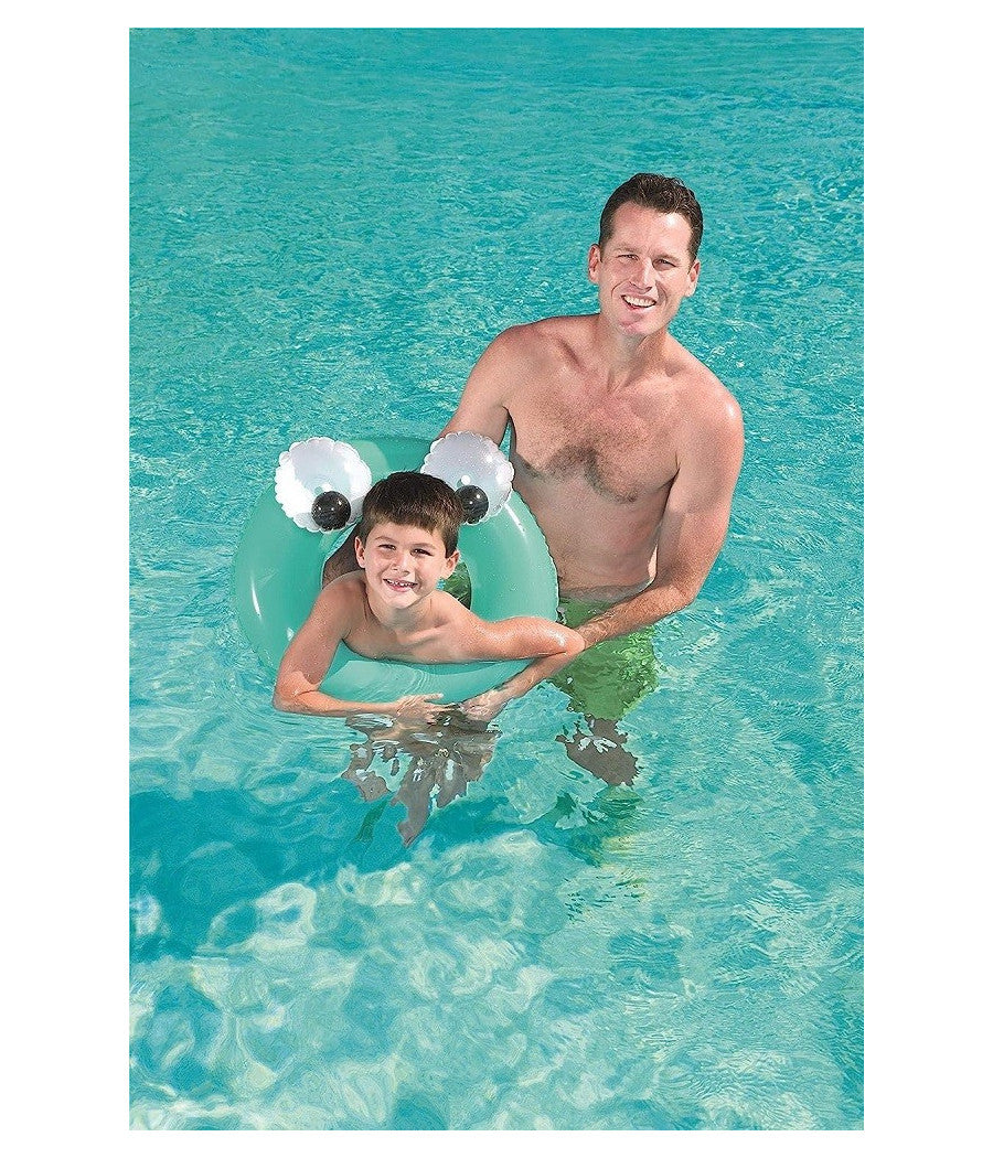 Ciambella Salvagente Gonfiabile Bambini 3-6anni Occhi Mobili 61cm 3 Colori 36114         