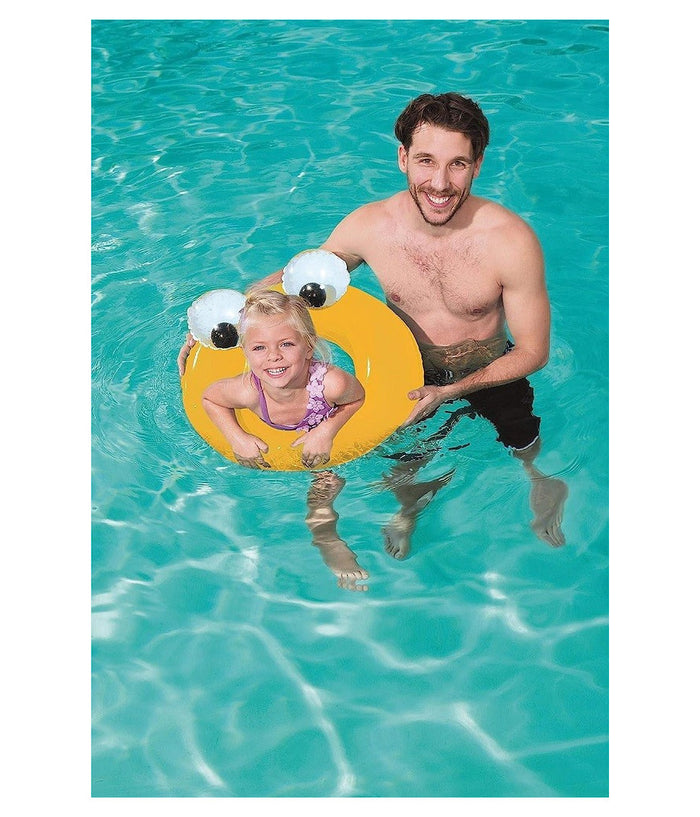 Ciambella Salvagente Gonfiabile Bambini 3-6anni Occhi Mobili 61cm 3 Colori 36114         