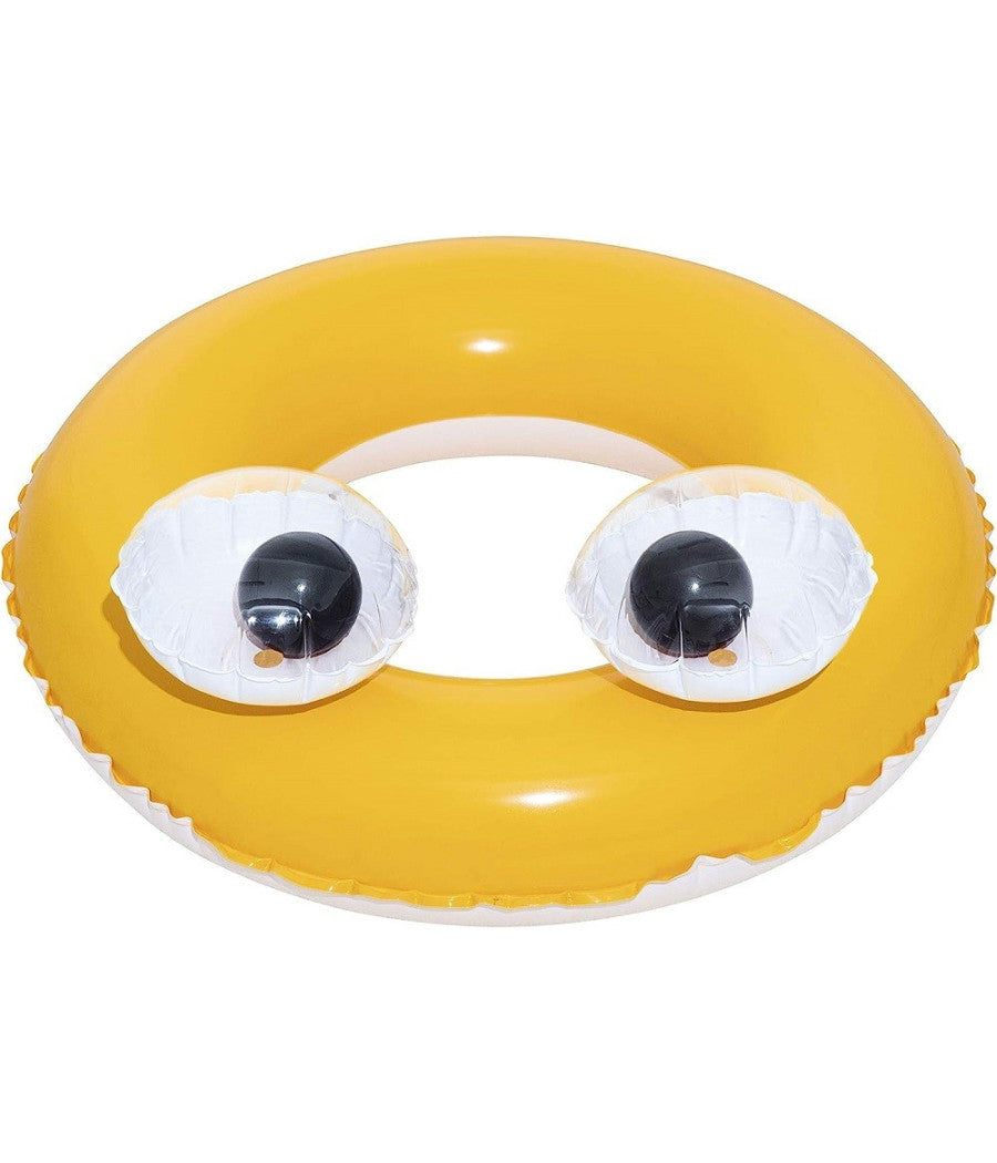 Ciambella Salvagente Gonfiabile Bambini 3-6anni Occhi Mobili 61cm 3 Colori 36114         