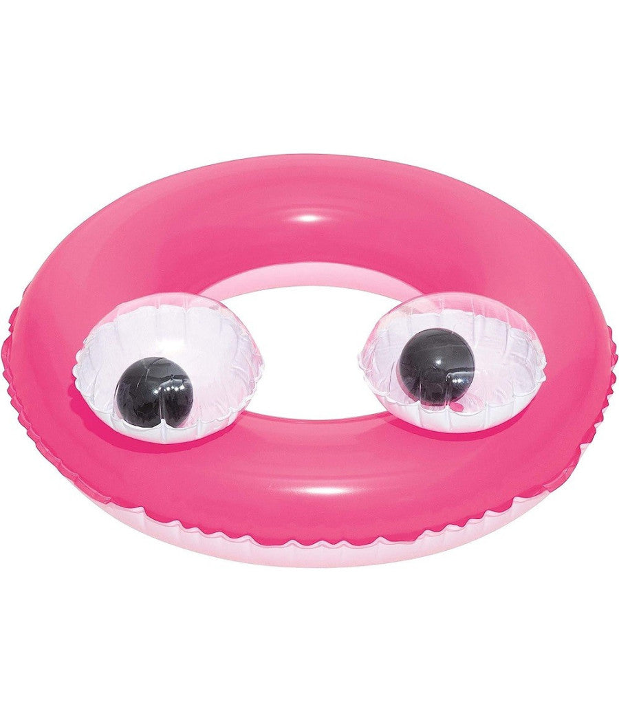 Ciambella Salvagente Gonfiabile Bambini 3-6anni Occhi Mobili 61cm 3 Colori 36114         