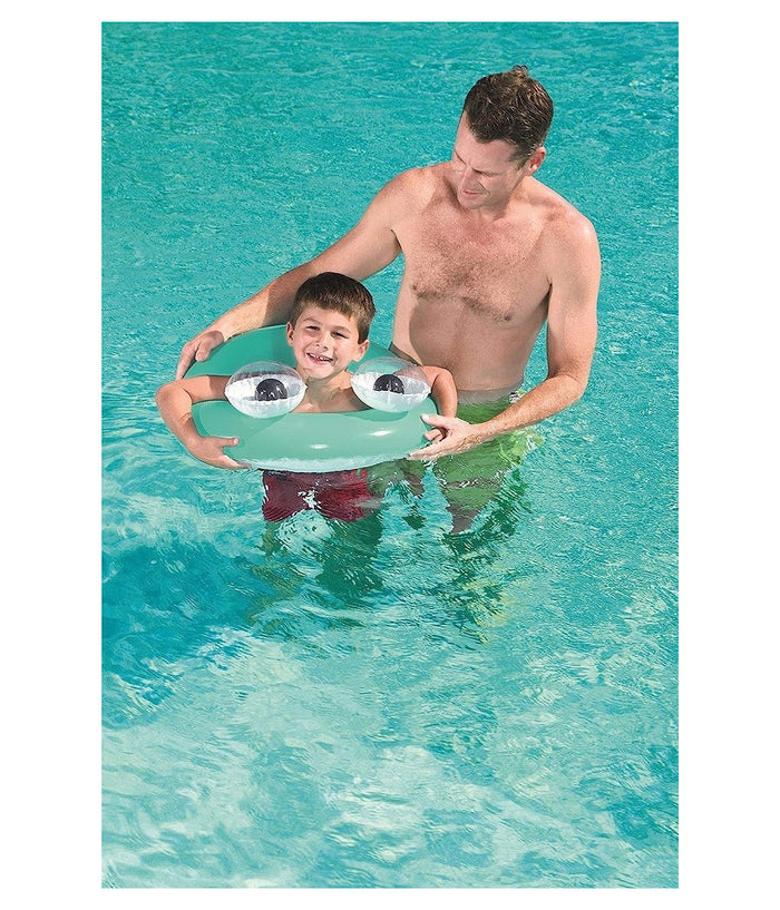Ciambella Salvagente Gonfiabile Bambini 3-6anni Occhi Mobili 61cm 3 Colori 36114         
