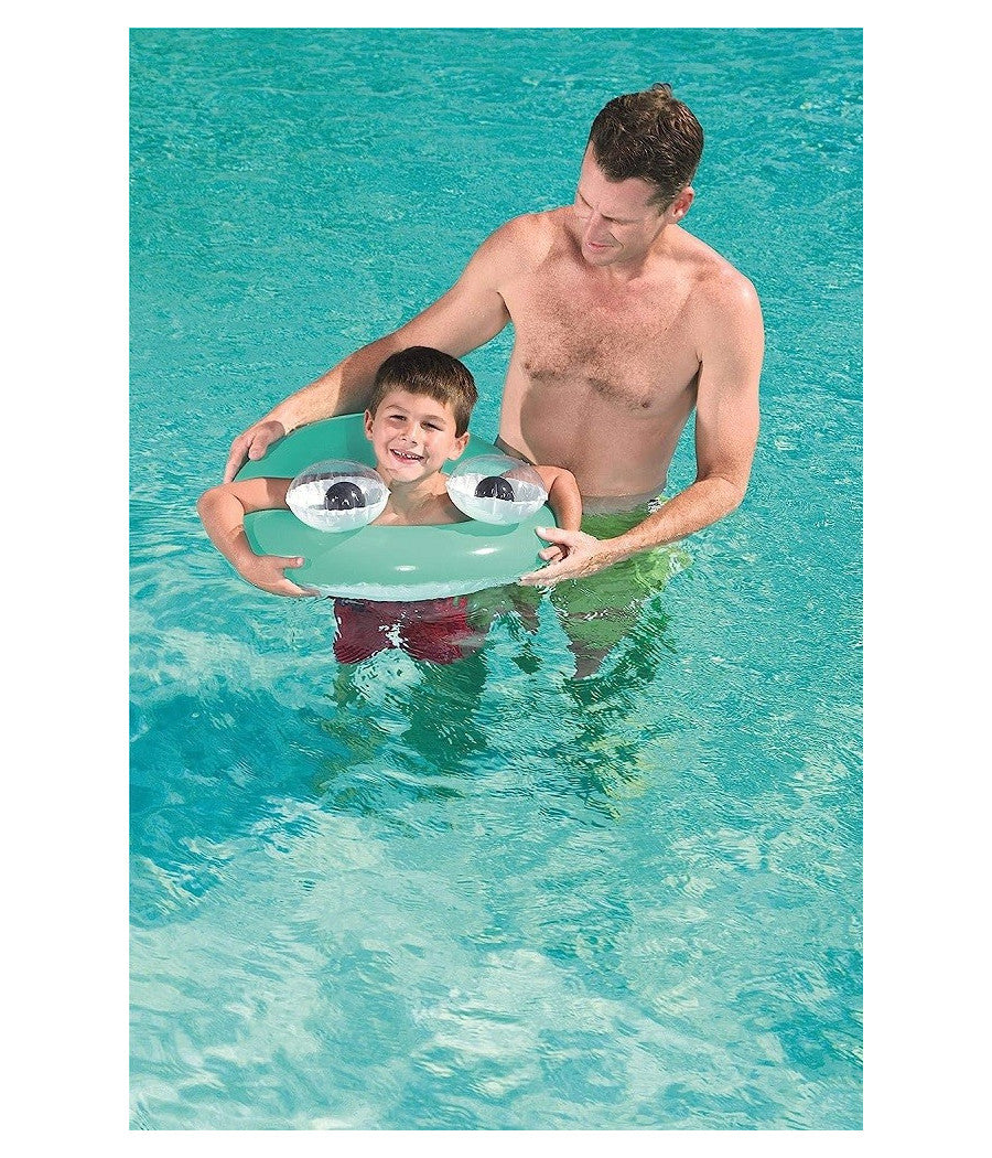Ciambella Salvagente Gonfiabile Bambini 3-6anni Occhi Mobili 61cm 3 Colori 36114         