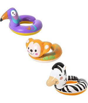Ciambella Salvagente Gonfiabile Bambini Con Testa Animali Safari Assortiti 36112         
