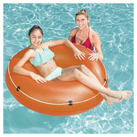 Trade Shop - Ciambella Salvagente Gonfiabile Galleggiante Con Corda Summer Blast Da 119 Cm 36120 -