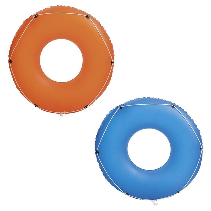 Trade Shop - Ciambella Salvagente Gonfiabile Galleggiante Con Corda Summer Blast Da 119 Cm 36120 -