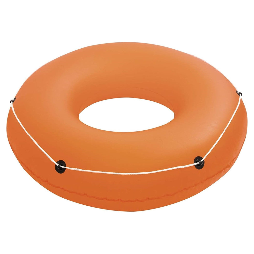 Trade Shop - Ciambella Salvagente Gonfiabile Galleggiante Con Corda Summer Blast Da 119 Cm 36120 -