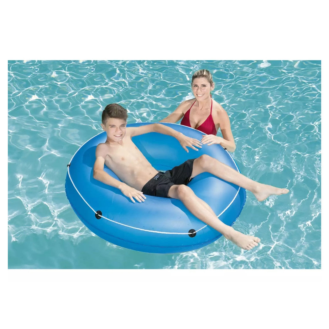 Trade Shop - Ciambella Salvagente Gonfiabile Galleggiante Con Corda Summer Blast Da 119 Cm 36120 -