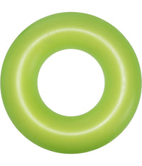 Trade Shop - Ciambella Salvagente Gonfiabile Per Bambini Trasparente Neon Nuoto 76 Cm 36024 -