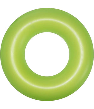 Trade Shop - Ciambella Salvagente Gonfiabile Per Bambini Trasparente Neon Nuoto 76 Cm 36024 -