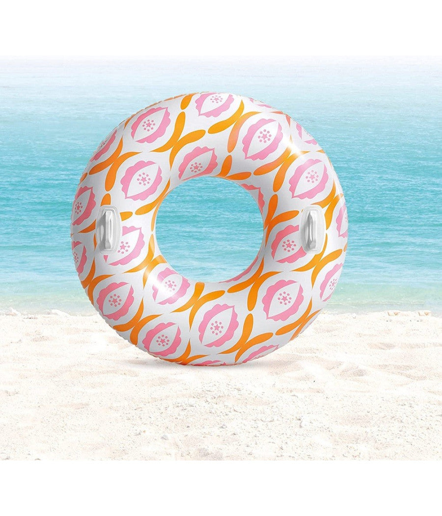 Ciambella Timeless Con Maniglie 91 Cm Galleggiante Gonfiabile Piscina Mare 56269         