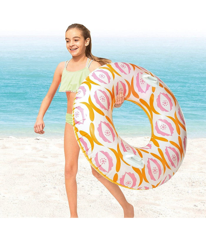 Ciambella Timeless Con Maniglie 91 Cm Galleggiante Gonfiabile Piscina Mare 56269         