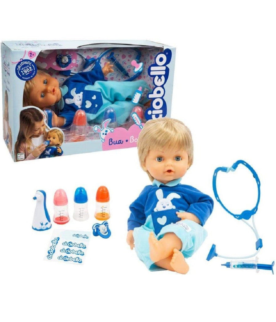 Cicciobello Bua Bambolotto Con Accessori Termometro Biberon Siringa Stetoscopio         