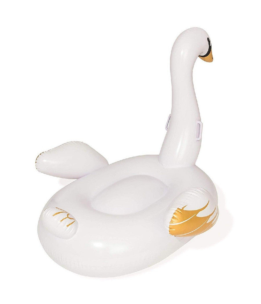 Cigno Fashion Luxury Cavalcabile Gigante 122 X 122 Cm Bianco E Oro Isola         