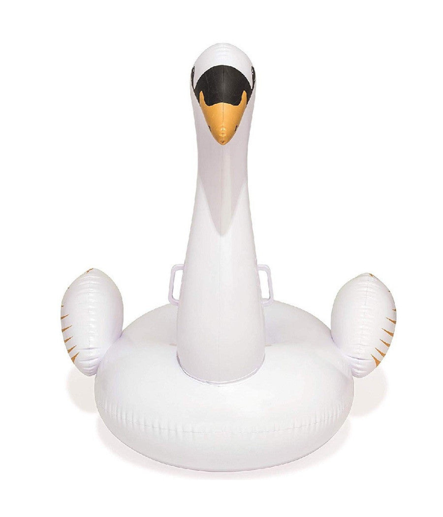 Cigno Fashion Luxury Cavalcabile Gigante 122 X 122 Cm Bianco E Oro Isola         