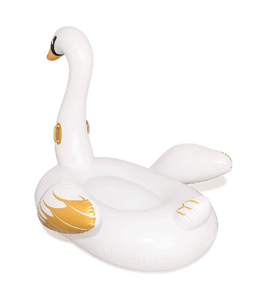 Cigno Fashion Luxury Cavalcabile Gigante 169 X 169 Cm Bianco E Oro Isola         