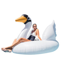 Cigno Gonfiabile Gigante Isola Materassino Mare Piscina 194 X 152 X 147 Cm         