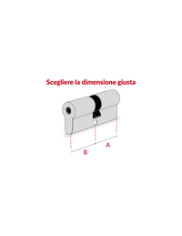 Cilindro europeo a doppia entrata, 31x31mm, 4 chiavi a pompa - Serrurerie de Picardie