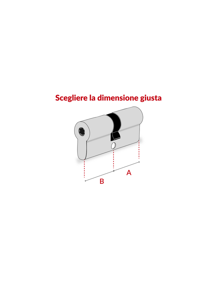 Cilindro europeo a doppia entrata Surveyor, 36x36mm, ottone, antisfilamento, 4 chiavi - THIRARD