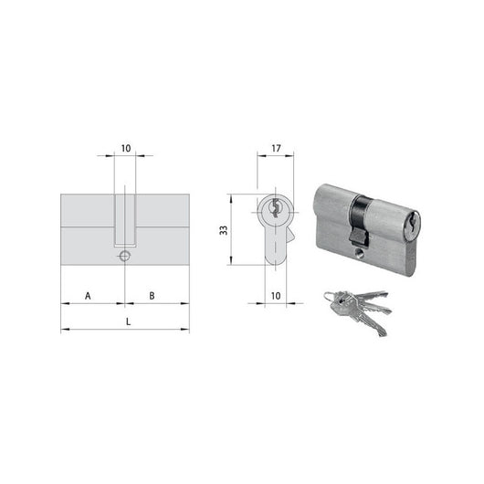 Cilindro Inf. 63,0-26,5-36,5 N0G300-09-0 Cisa