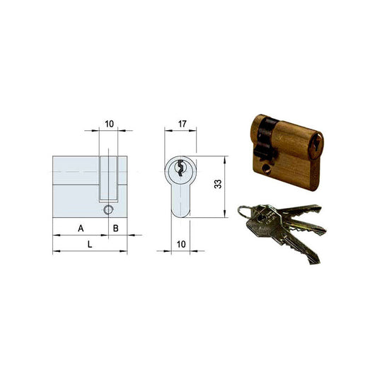 Cilindro Inf. 69,5-10,0-59,5 0G304-05-0 Cisa