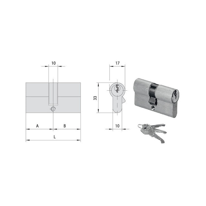 Cilindro Inf. 79,0-29,5-49,5 N0G300-17-0 Cisa