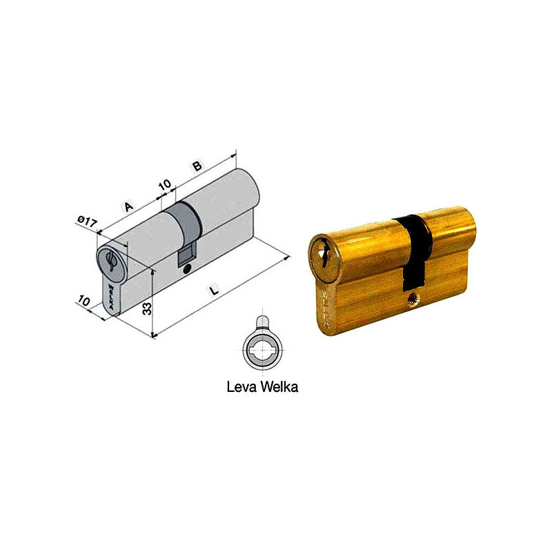 Cilindro Infilare 54-22-22 600.22.22 Welka