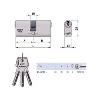 Cilindro Inf.Ovale 60-30-30 2140/04L Omec