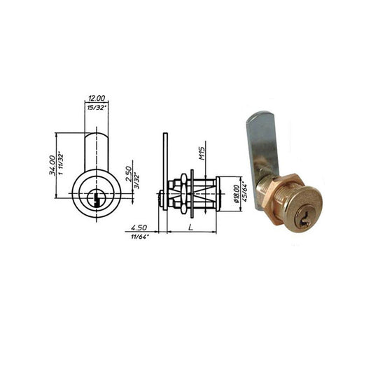 Cilindro Levetta Mm 16 2151 Meroni