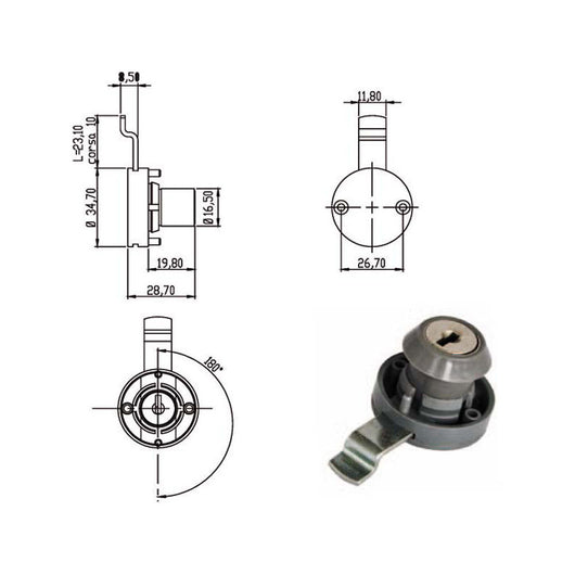 Cilindro Levetta Mm 20 240051 Omr