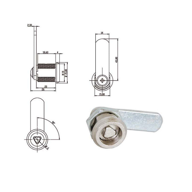 Cilindro Levetta Mm 20 Triangolo 160010 Omr