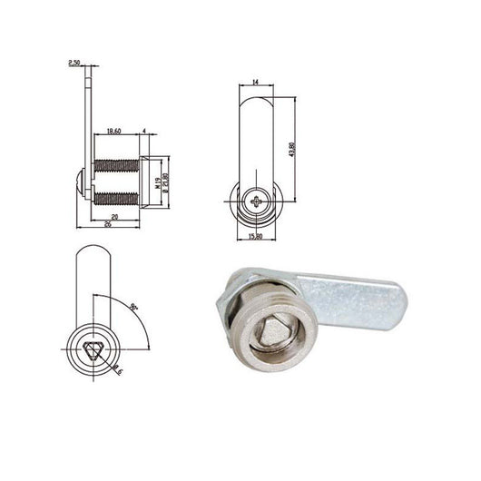 Cilindro Levetta Mm 20 Triangolo 160010 Omr